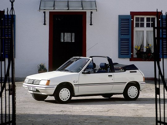 Peugeot 205,  (1983 – 1998), Кабриолет: характеристики, отзывы