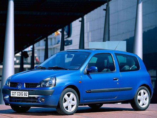 Renault Clio, II Рестайлинг (2001 – 2003), Хэтчбек 3 дв.: характеристики, отзывы
